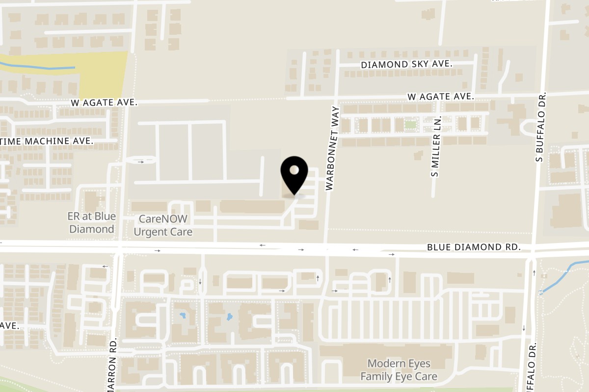 Map showing the location of Fuego Mexican Kitchen on 8060 Blue Diamond Rd #100 in Las Vegas